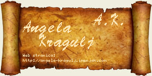 Angela Kragulj vizit kartica